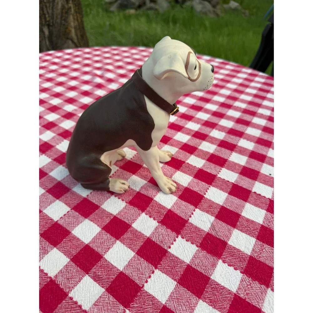 Vintage 1995 King World Little Rascals Pete the Pup Figurine 3303B Dog Statue - Picture 2 of 11